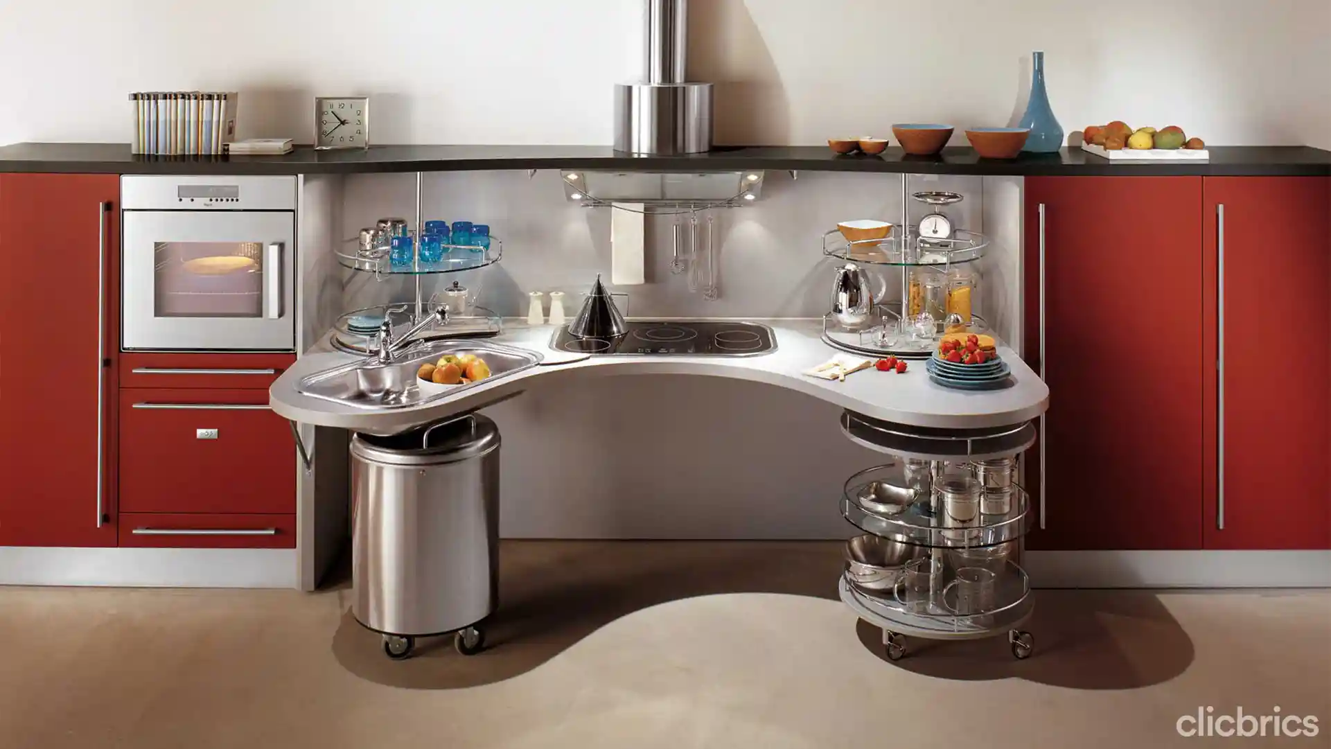 kitchen trolley design for small kitchen